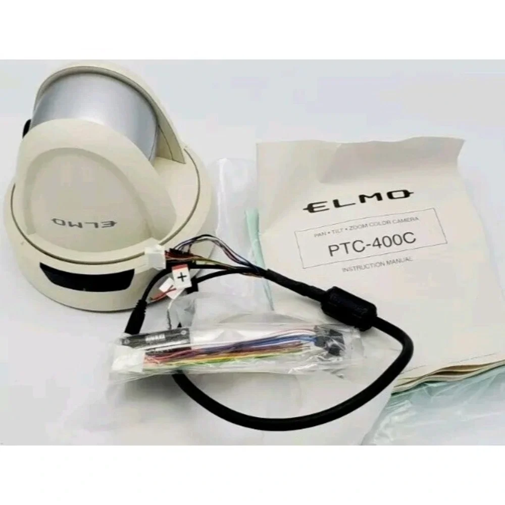 Elmo PTC-400C Pan Tilt Zoom Remote Controlled CCTV Camera Ceiling‎ Security Conf